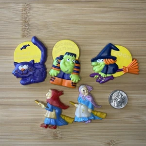Vintage Halloween Magnets Lot Of 5 Avon And Hong Kong - Picture 1 of 4