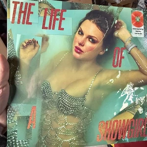 Taylor Swift - THE LIFE OF A SHOWGIRL- Orange Glitter Vinyl - New & Sealed - Picture 1 of 2