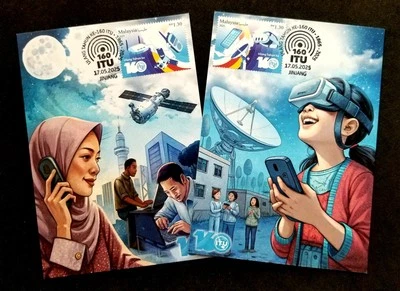 Malaysia ITU 2025 Telecommunication Satellite Computer Telephone VR AR (maxicard - Image 1 of 4