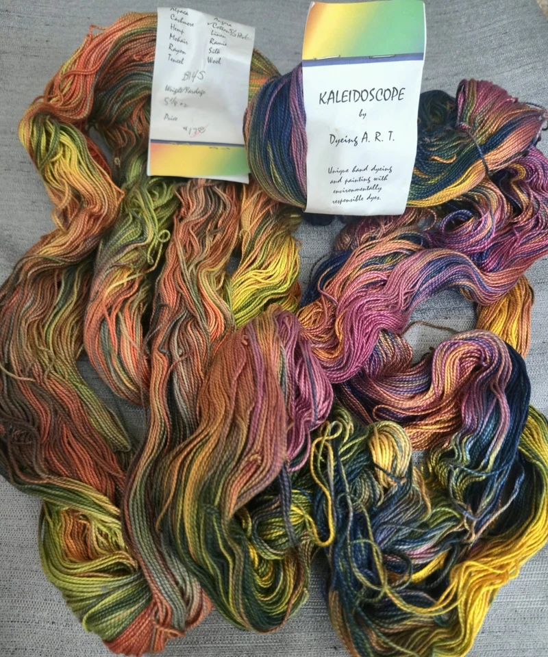 2 упаковки мотков Enviro дружественный радужный калейдоскоп окрашенная хлопковая пряжа ОКРАШИВАНИЕ A.R.T  - Изображение 1 из 3