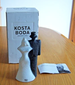 Kosta Boda Kjell Engman Laufsteg Serie Brautpaar mit Box Hochzeitsgeschenk - Bild 1 von 9