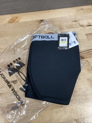 Under Armour Girls Black Softball Slider Shorts Youth Medium YM New - Image 1 of 3