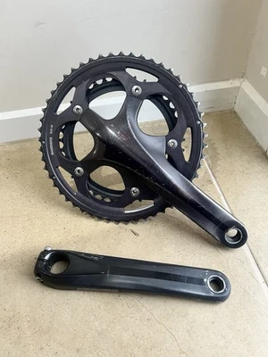 Shimano 105 FC-5700 Crank Set 52/39 172.5mm Hollowtech II Black Road Bike - image 1 of 4