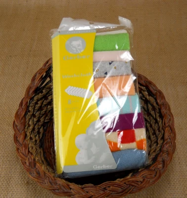 Две (2) новые мягкие махровые мочалки Gerber Baby для младенцев упаковка из 8 дизайнов унисекс - Изображение 1 из 4