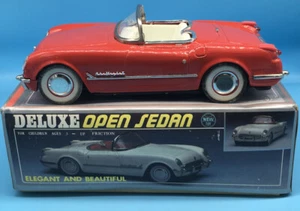 Toy Deluxe Open Sedan Corvette Friction Toy Car RED Convertible MF317 - Picture 1 of 7