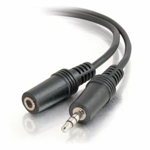 3-Pack 3.5 mm M/F Stereo Audio Extension Cable Black, 12 feet/7.62 Meters - Picture 1 of 1