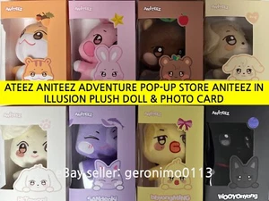 ATEEZ ANITEEZ ADVENTURE POP-UP STORE ANITEEZ IN ILLUSION-PLUSH DOLL & PHOTO CARD - Picture 1 of 45
