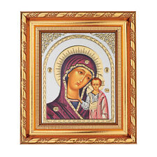 Gottesmutter Von Kazan Ikone, Rahmen mit Glas 14x16cm christlich orthodox 11349