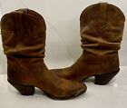 Durango Crush Cowboy Boots Mid-calf Distressed Brown Rd3494 Metal Tip Toe Band 8