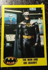 1989 O-Pee-Chee Batman Movie Trading Card - The Man And His Quarry #156