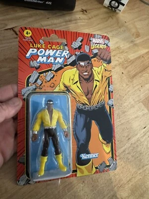 Luke Cage Power Man Super Hero Marvel Comic Legends Colecionador de Brinquedos Kenner Hasbro - Imagem 1 de 4