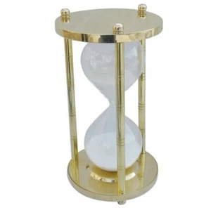 Sanduhr, maritime XXL Stundenuhr, doppel Glasenuhr, Läuferuhr Messing 60 Minuten - Bild 1 von 1