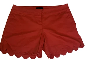 The Limited Womens  Shorts  Red Scalloped Edge Size 4 - Picture 1 of 10