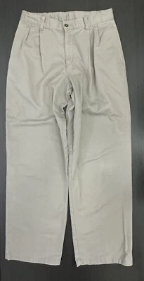 IZOD Uniforme Escolar Niños Pantalones Beige Plisado Frontal/100% Algodón/Talla 18 Foto 1 de 4