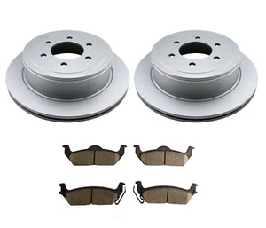 Rear Replacement Brake Rotors+Ceramic Pads for 2004-08 09 10 11 Ford F-150 4WD - Bild 1 von 6