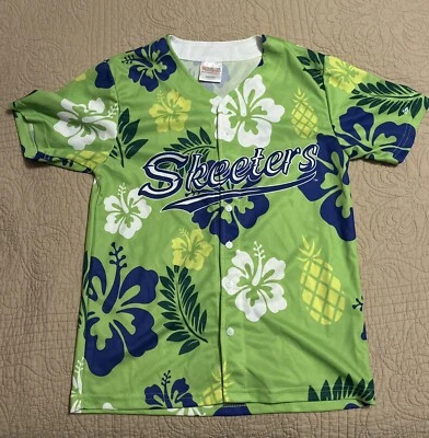 Camiseta Sugarland Skeeters #19 MLB Ligas Menores Estilo Hawaiano SGA Talla Juvenil XL Foto 1 de 4