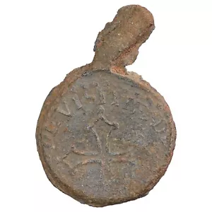 France - Plomb de sac (royal ?) - croix occitane - à étudier - sigillophilie - Imagen 1 de 2
