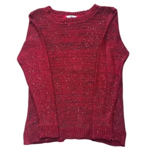 Time and Tru Women's Sweater L Sequin Ribbon Laces Whimsygoth Vixen Fairycore - Picture 1 of 10
