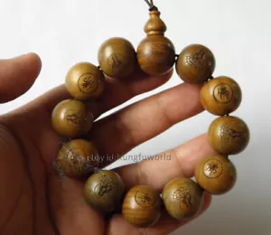 2 cm Shaolin Budista Monje Sándalo Pulsera Oración Cuentas Mala - Imagen 1 de 3