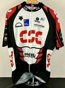 Vintage Descente CSC Team 2007 Short Sleeved Cycling Jersey Shirt Size XL - Picture 1 of 16