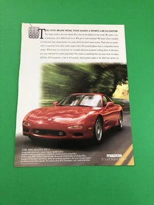 1993 MAZDA RX-7 RX 7 ORIGINAL VINTAGE PRINT AD ADVERTISEMENT PRINTED A3 - Bild 1 von 1