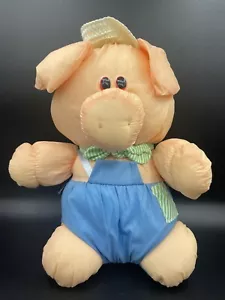 "De colección Nylon Peluche Granjero Cerdo Mty Internacional Hecho en Taiwán 14"" LEER - Imagen 1 de 8