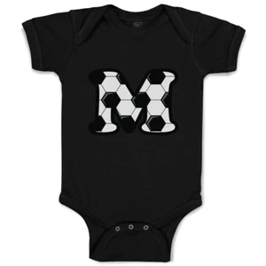 Baby Bodysuit Baby Bodysuit Soccer M Letter Alphabet Boy & Girl Baby Clothes - Picture 1 of 37
