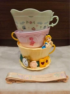 Alice in Wonderland Popcorn Bucket with Mirror Tea Cup Tokyo Disney Resort Japan - Picture 1 of 21