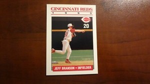1995 KAHN'S CINCINNATI REDS  JEFF BRANSON  BASEBALL CARD