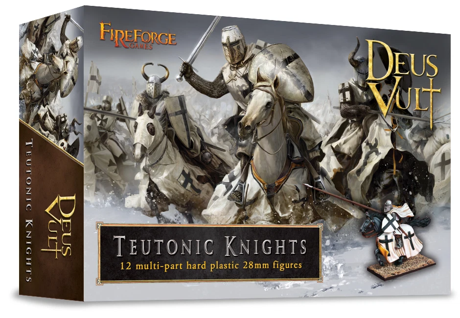 Fireforge Games Teutonic Knights 12 Multi-part Hard Plastic 28mm Figures FFG001
