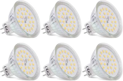 6x MR16 GU5,3 LED Lampen, 3.8W 430 Lumen Nicht Dimmbar 12V,120° Abstrahlwinkel - Bild 1 von 4