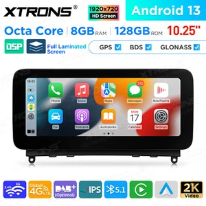 Octa-Core Android 148G CarPlay Car GPS Stereo 4G WiFi DSP For Mercedes-Benz W204 - Picture 1 of 18