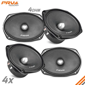 4x Loud 6x9" Car Speakers PRV 2000W 4 Ohm Midrange PRO Audio 69MR500-4 BULLET - Picture 1 of 7