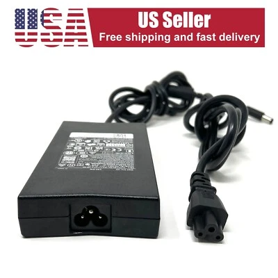 Dell 130W AC/DC 19.5V 6.7A Adaptador de Corriente Cargador de Batería Ladrillo con Cable Foto 1 de 3