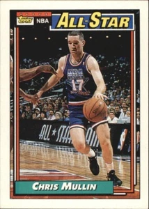 Chris Mullin 1992-93 Topps NBA West All-Star Card Golden State Warriors #120 - Imagen 1 de 2