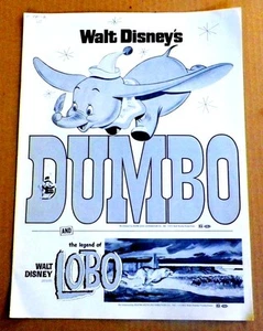 VINTAGE 1972 PRESS KIT FOR WALT DISNY'S "DUMBO" - Picture 1 of 1