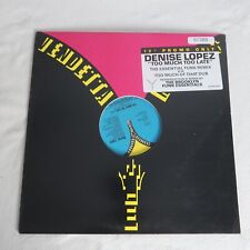Denise Lopez Too Much Too Late PROMO SINGLE Vinyl Record Album