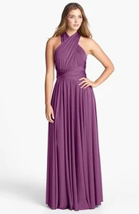 Dessy Group Convertible Jersey Gown (size M)* - Picture 1 of 2
