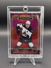 2022-23 Upper Deck Stature Photo Variant Red #100 Clayton Keller /33
