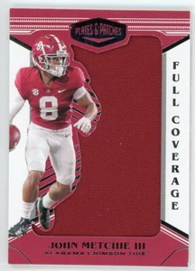 John Metchie III 2022 Chronicles Draft Plates & Patches RC Jumbo Jersey Relic - Picture 1 of 2