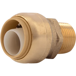 Sharkbite U138LF 3/4" x 1/2" MNPT Bullnose Brass Push Male Adapter - Picture 1 of 1