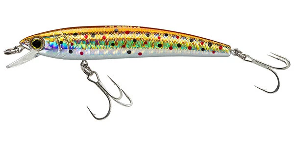 Señuelo de trucha Yo-Zuri Pins Minnow flotante buzo policarbonato poco profundo Jerkbait Foto 1 de 1