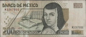 (N86-52) 2000 Mexico 200 Peso Bank note (BA) - Foto 1 di 2