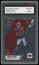 GEORGE PICKENS 2022 PANINI PHOENIX 1ST GRADED 10 ROOKIE CARD RC GEORGIA/STEELERS
