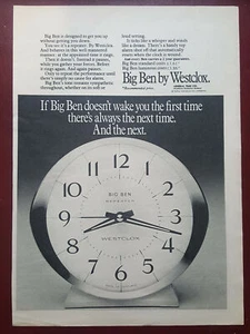 Westclox - Big Ben Alarm Clock - 1970's Magazine Advert #B10141 - Picture 1 of 1