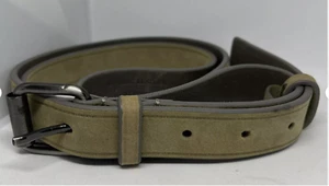 Emporio Armani Gray Leather Belt Size 56 - Picture 1 of 5