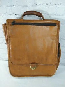 PRE-OWNED brown leather LATICO messenger bag, brief, attaché - Picture 1 of 11