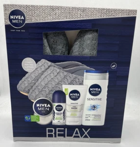 Nivea Men Männer Geschenkset mit Pantoffeln - Bild 1 von 2