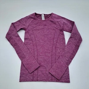 Ivivva Shirt Girls Small Pink Stretch Yoga Running Thumb Hole Sleeve Pullover - Picture 1 of 10