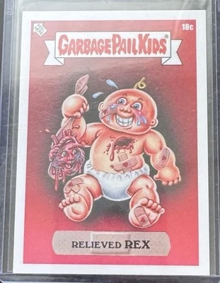 2025 Topps Garbage Pail Kids Valentines Day RELIEVED REX 18c Short Print C NAME - Image 1 of 3